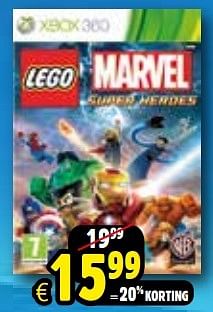 Aanbiedingen Lego marvel - Warner Brothers Interactive Entertainment - Geldig van 24/10/2015 tot 06/12/2015 bij ToyChamp