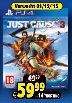 Aanbiedingen Just cause 3 - Square Enix - Geldig van 24/10/2015 tot 06/12/2015 bij ToyChamp