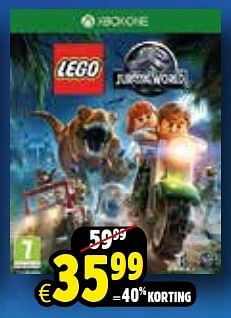 Aanbiedingen Lego jurassic world - Warner Brothers Interactive Entertainment - Geldig van 24/10/2015 tot 06/12/2015 bij ToyChamp