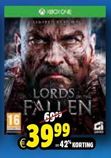 Aanbiedingen Lords of the fallen - CI Games - Geldig van 24/10/2015 tot 06/12/2015 bij ToyChamp