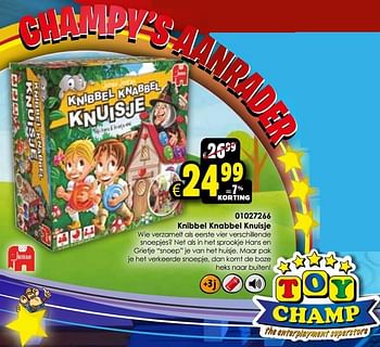 Aanbiedingen Knibbel knabbel knuisje - Jumbo - Geldig van 24/10/2015 tot 06/12/2015 bij ToyChamp