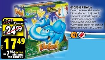 Aanbiedingen Elefun - Hasbro - Geldig van 24/10/2015 tot 06/12/2015 bij ToyChamp