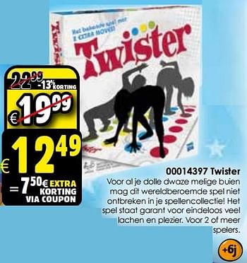 Aanbiedingen Twister - Hasbro - Geldig van 24/10/2015 tot 06/12/2015 bij ToyChamp