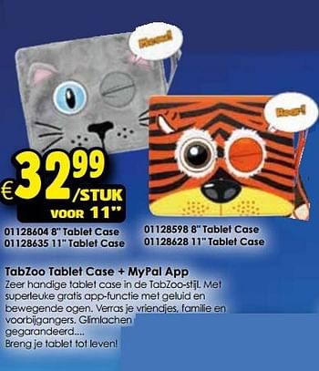 Aanbiedingen Tabzoo tablet case + mypal app meow! 11`` - TabZoo - Geldig van 24/10/2015 tot 06/12/2015 bij ToyChamp