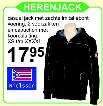Aanbiedingen Herenjack - Nielsson - Geldig van 26/10/2015 tot 15/11/2015 bij Van Cranenbroek