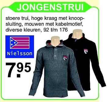 Aanbiedingen Jongenstrui - Nielsson - Geldig van 26/10/2015 tot 15/11/2015 bij Van Cranenbroek