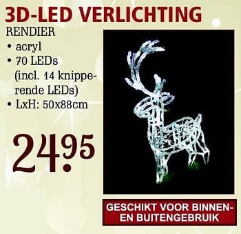 Aanbiedingen 3d-led verlichting - Huismerk - Van Cranenbroek - Geldig van 26/10/2015 tot 15/11/2015 bij Van Cranenbroek
