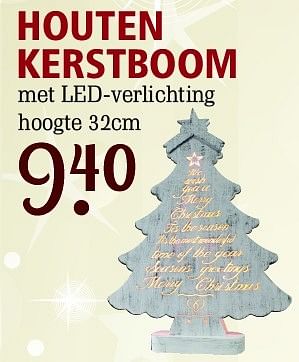 Aanbiedingen Houten kerstboom - Huismerk - Van Cranenbroek - Geldig van 26/10/2015 tot 15/11/2015 bij Van Cranenbroek