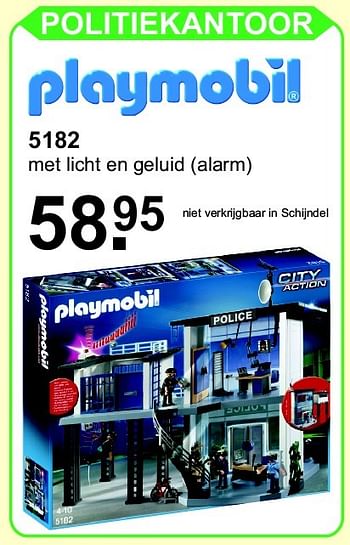 Aanbiedingen Politiekantoor - Playmobil - Geldig van 26/10/2015 tot 15/11/2015 bij Van Cranenbroek