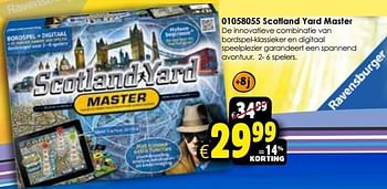 Aanbiedingen Scotland yard master - Ravensburger - Geldig van 24/10/2015 tot 06/12/2015 bij ToyChamp