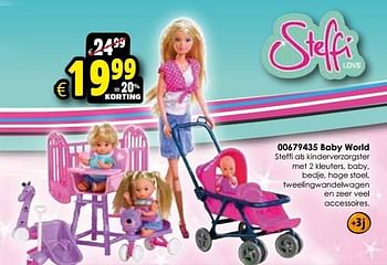 Aanbiedingen Baby world - Steffi Love - Geldig van 24/10/2015 tot 06/12/2015 bij ToyChamp