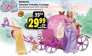 Aanbiedingen Fairytale pumpkin carriage - Steffi Love - Geldig van 24/10/2015 tot 06/12/2015 bij ToyChamp
