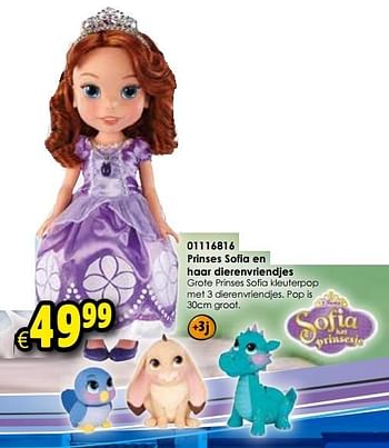 Aanbiedingen Prinses sofia en haar dierenvriendjes - Disney Princess - Geldig van 24/10/2015 tot 06/12/2015 bij ToyChamp