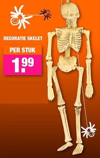Aanbiedingen Decoratie skelet - Huismerk - Big Bazar - Geldig van 19/10/2015 tot 01/11/2015 bij Big Bazar