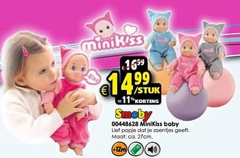 Aanbiedingen Minikiss baby - MINI KISS - Geldig van 24/10/2015 tot 06/12/2015 bij ToyChamp