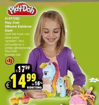 Aanbiedingen Play-doh ultieme rainbow dash - Play-Doh - Geldig van 24/10/2015 tot 06/12/2015 bij ToyChamp