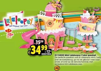 Aanbiedingen Mini lalaloopsy cake speelset - Lalaloopsy - Geldig van 24/10/2015 tot 06/12/2015 bij ToyChamp