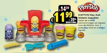 Aanbiedingen Play-doh minions kapsalon - Play-Doh - Geldig van 24/10/2015 tot 06/12/2015 bij ToyChamp