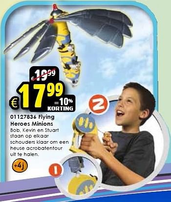 Aanbiedingen Flying heroes minions - Minions - Geldig van 24/10/2015 tot 06/12/2015 bij ToyChamp