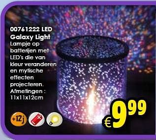 Aanbiedingen Led galaxy light - Huismerk - Toychamp - Geldig van 24/10/2015 tot 06/12/2015 bij ToyChamp