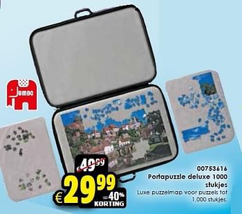 Aanbiedingen Portapuzzle deluxe 1000 stukjes - Jumbo - Geldig van 24/10/2015 tot 06/12/2015 bij ToyChamp