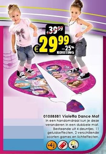 Aanbiedingen Violetta dance mat - Violetta - Geldig van 24/10/2015 tot 06/12/2015 bij ToyChamp