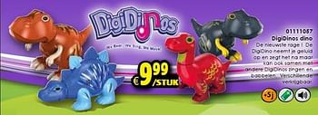 Aanbiedingen Digidinos dino - DigiDinos - Geldig van 24/10/2015 tot 06/12/2015 bij ToyChamp