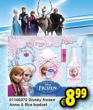 Aanbiedingen Disney frozen anna + elsa badset - Disney  Frozen - Geldig van 24/10/2015 tot 06/12/2015 bij ToyChamp