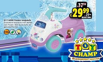 Aanbiedingen Frozen loopauto - Disney  Frozen - Geldig van 24/10/2015 tot 06/12/2015 bij ToyChamp