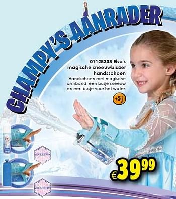 Aanbiedingen Elsa`s magische sneeuwblazer handsschoen - Disney  Frozen - Geldig van 24/10/2015 tot 06/12/2015 bij ToyChamp