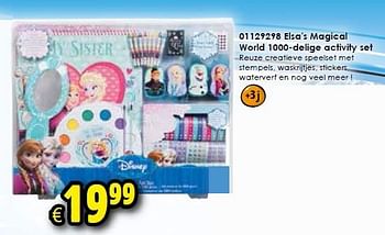 Aanbiedingen Elsa`s magical world 1000-delige activity set - Disney  Frozen - Geldig van 24/10/2015 tot 06/12/2015 bij ToyChamp