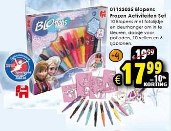 Aanbiedingen Blopens frozen activiteiten set - Jumbo - Geldig van 24/10/2015 tot 06/12/2015 bij ToyChamp