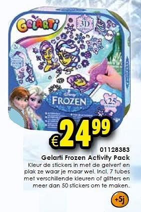 Aanbiedingen Gelarti frozen activity pack - Disney  Frozen - Geldig van 24/10/2015 tot 06/12/2015 bij ToyChamp