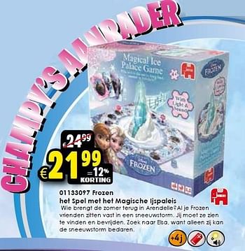 Aanbiedingen Frozen het spel met het magische ijspaleis - Jumbo - Geldig van 24/10/2015 tot 06/12/2015 bij ToyChamp