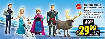 Aanbiedingen Frozen geschenkset met 6 figuren - Mattel - Geldig van 24/10/2015 tot 06/12/2015 bij ToyChamp