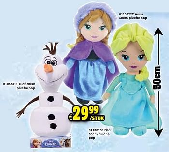 Aanbiedingen Anna 50cm pluche pop - Disney  Frozen - Geldig van 24/10/2015 tot 06/12/2015 bij ToyChamp