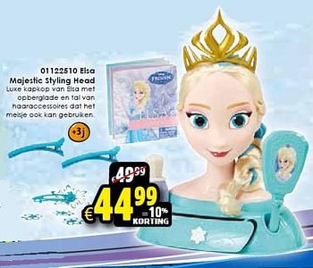 Aanbiedingen Elsa majestic styling head - Disney  Frozen - Geldig van 24/10/2015 tot 06/12/2015 bij ToyChamp