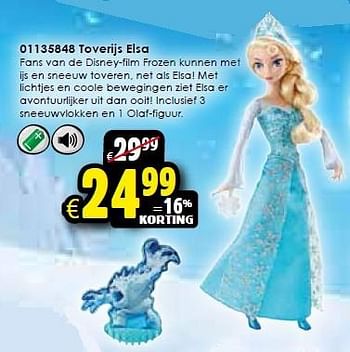 Aanbiedingen Toverijs elsa - Disney  Frozen - Geldig van 24/10/2015 tot 06/12/2015 bij ToyChamp