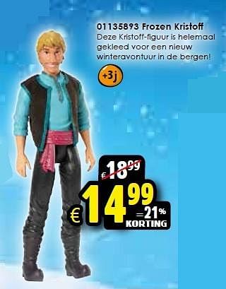 Aanbiedingen Frozen kristoff - Disney  Frozen - Geldig van 24/10/2015 tot 06/12/2015 bij ToyChamp