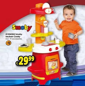 Aanbiedingen Smoby keuken cooky - Smoby - Geldig van 24/10/2015 tot 06/12/2015 bij ToyChamp