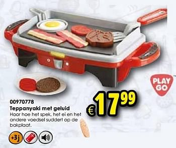 Aanbiedingen Teppanyaki met geluid - Play-Go - Geldig van 24/10/2015 tot 06/12/2015 bij ToyChamp