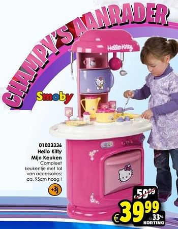 Aanbiedingen Hello kitty mijn keuken - Smoby - Geldig van 24/10/2015 tot 06/12/2015 bij ToyChamp