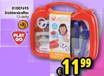 Aanbiedingen Dokterskoffer - Play-Go - Geldig van 24/10/2015 tot 06/12/2015 bij ToyChamp