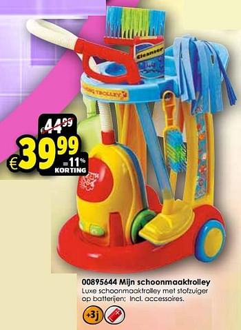 Aanbiedingen Mijn schoonmaaktrolley - Play-Go - Geldig van 24/10/2015 tot 06/12/2015 bij ToyChamp