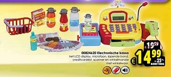 Aanbiedingen Electronische kassa - Theo Klein - Geldig van 24/10/2015 tot 06/12/2015 bij ToyChamp
