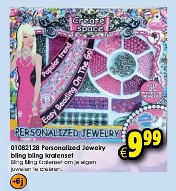 Aanbiedingen Personalized jewelry bling bling kralenset - Bling Bling - Geldig van 24/10/2015 tot 06/12/2015 bij ToyChamp