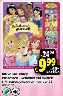 Aanbiedingen Disney prinsessen schatkist vol muziek - Prinsessia - Geldig van 24/10/2015 tot 06/12/2015 bij ToyChamp