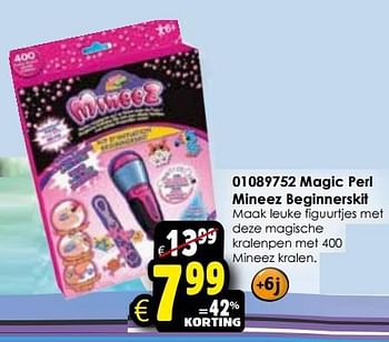 Aanbiedingen Magic perl mineez beginnerskit - Magic Perl - Geldig van 24/10/2015 tot 06/12/2015 bij ToyChamp