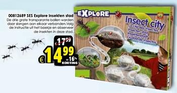Aanbiedingen Ses explore insekten stad - SES - Geldig van 24/10/2015 tot 06/12/2015 bij ToyChamp