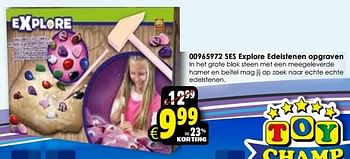 Aanbiedingen Ses explore edelstenen opgraven - SES - Geldig van 24/10/2015 tot 06/12/2015 bij ToyChamp